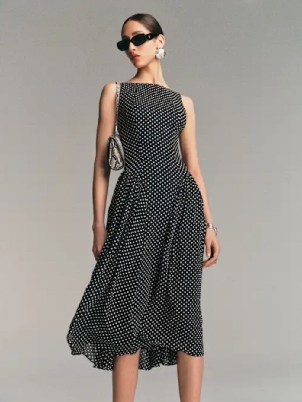 Reformation Anelis Polka Dot Midi Dress